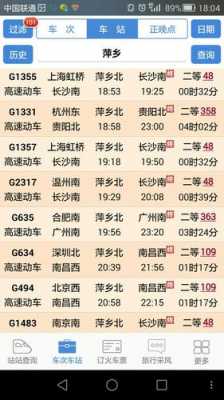 萍乡火车站高铁票价多少（萍乡火车站时刻表）-图1