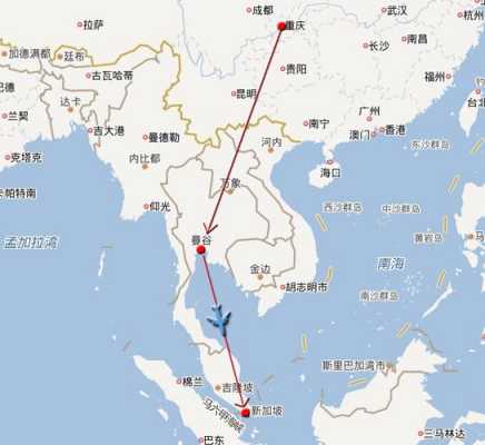 新屋到曼谷有多少公里（曼谷到新加坡飞行时间）-图1