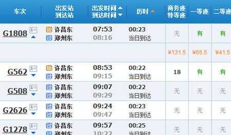 许昌坐高铁到广州多少钱（许昌到广州高铁票多少钱）-图1